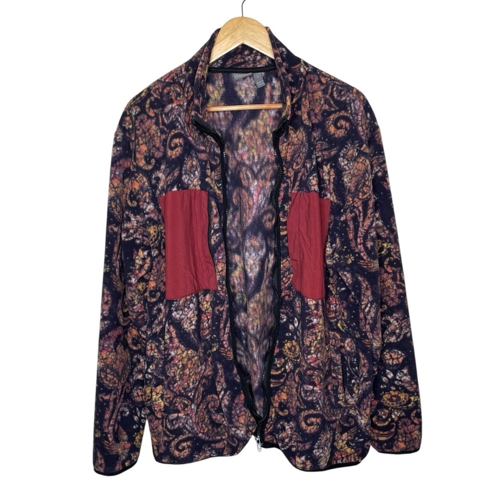 ASOS Paisley Print Fleece Full Zip Jacket XL‎ - Picture 3 of 11